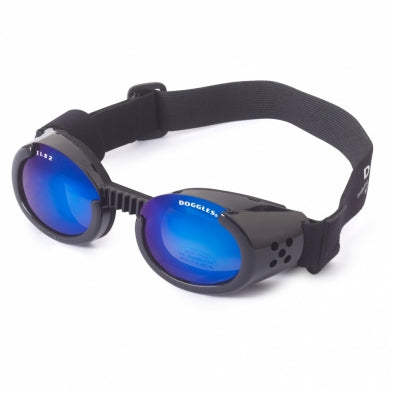 ILS 2 Black Frame Doggles with Mirror Blue Lens