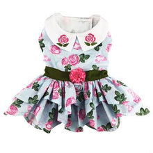 Load image into Gallery viewer, Pink Rose Harness Dog Dress with Matching Leash
